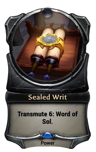 Sealed Writ