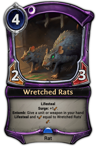 Wretched Rats card