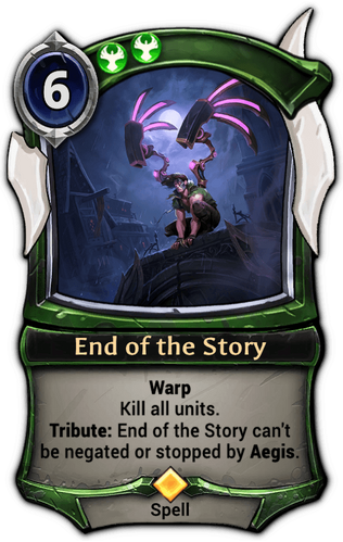 End of the Story card