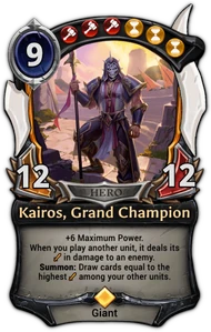 Kairos, Grand Champion