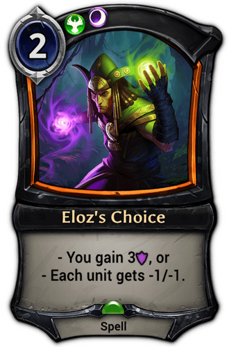 Eloz&#39;s Choice card