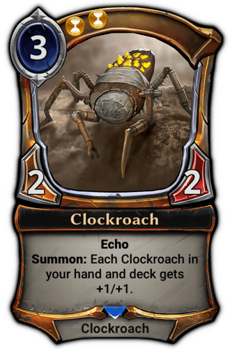 Alternate-art Clockroach card