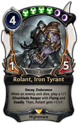 Alternate-art Rolant, Iron Tyrant card