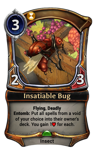 Insatiable Bug card