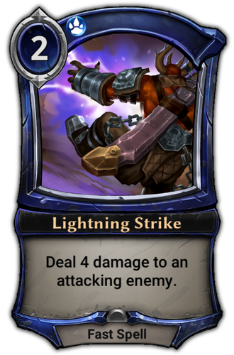 Lightning Strike card