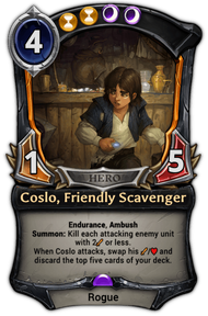 Coslo, Friendly Scavenger
