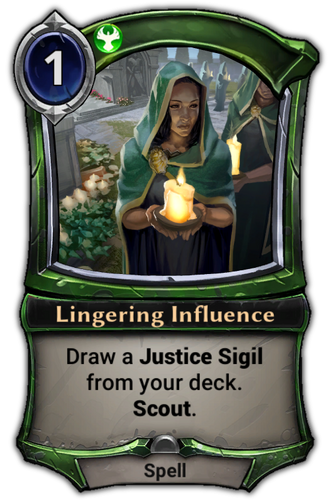 Lingering Influence card