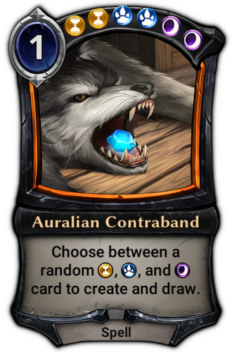 Auralian Contraband card