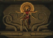 Ellia seen as an undead corpse within Mantorok's back chamber.