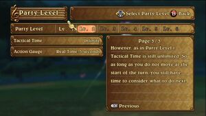 Party Level Increase - Tactical Time Explanation