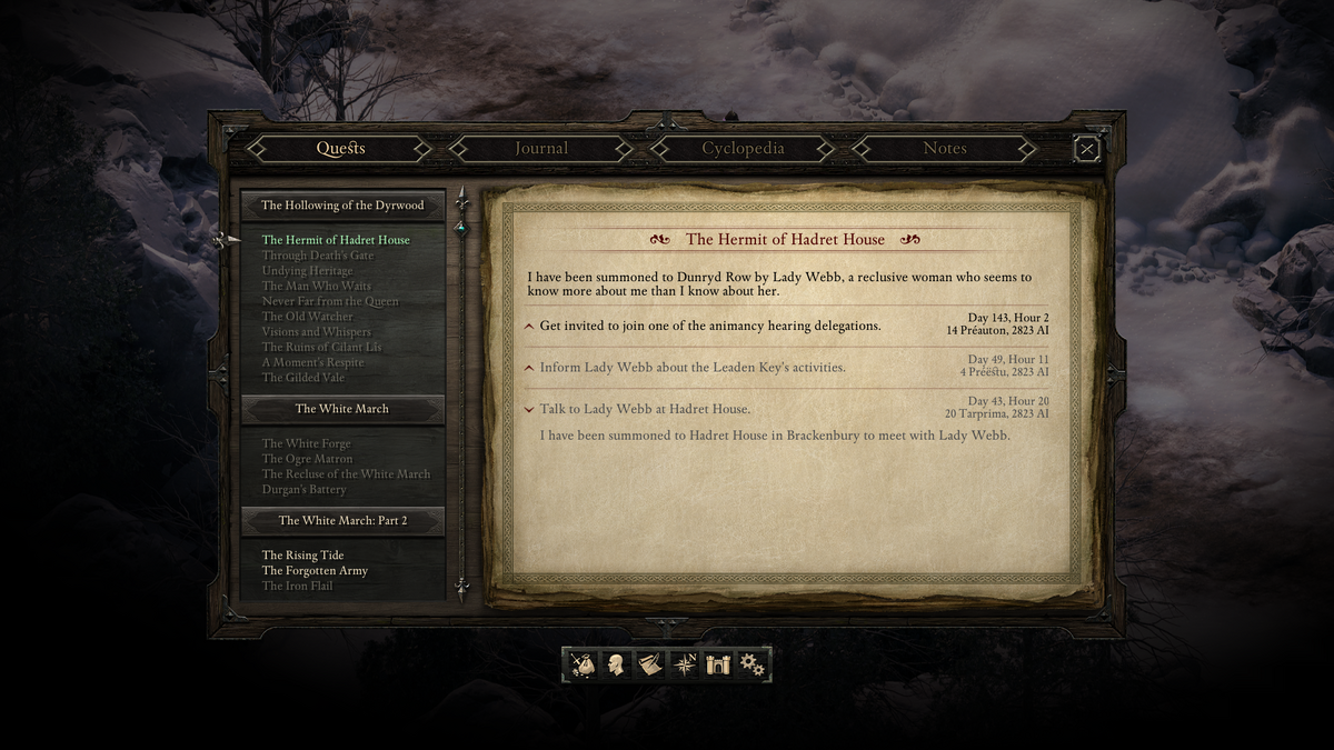 Pillars of Eternity quests/de Official Pillars of Eternity Wiki