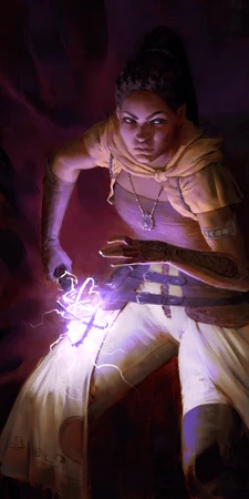 Concept art of Giatta in "action" pose