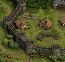 Part of the Stronghold shown during development