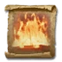 Scroll of wall of flame icon