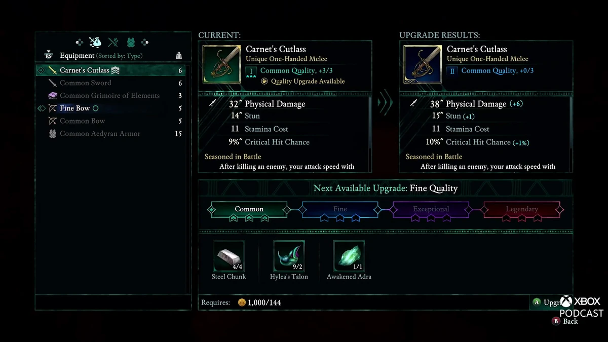 Avowed upgrades Official Pillars of Eternity Wiki