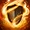 Flame shield icon
