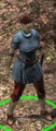 An NPC wearing basic cloth armor