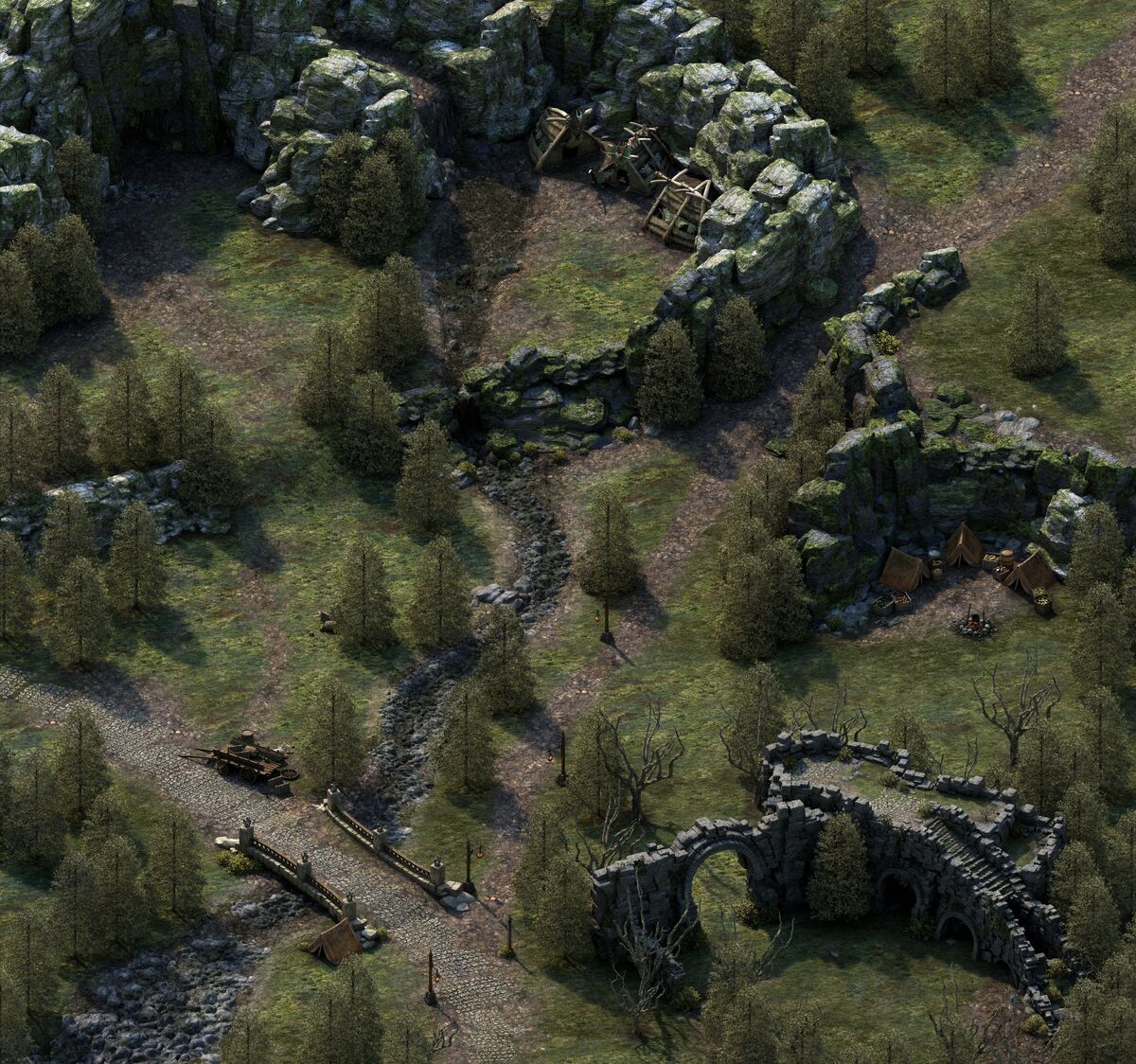 Dungeons of eternity. Pillars of Eternity руины. Pillars of Eternity Gilded Vale.