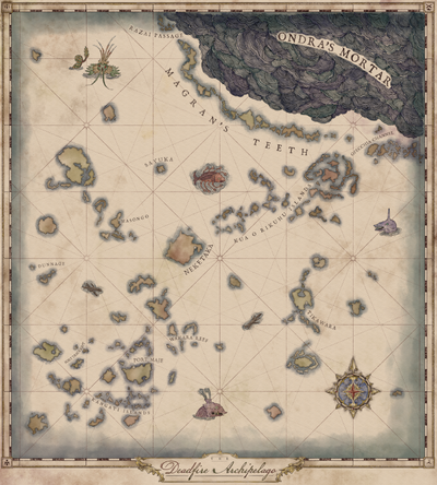 Pillars of Eternity II Deadfire world map