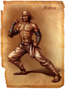 Early concept art of Forton