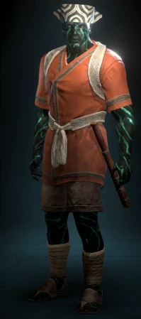 An engineer, wearing standard Rauatai garb.