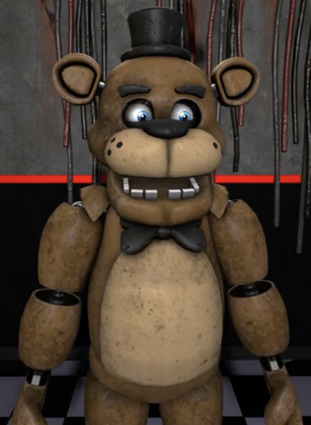 What is the canonical height of Freddy Fazbear from the original