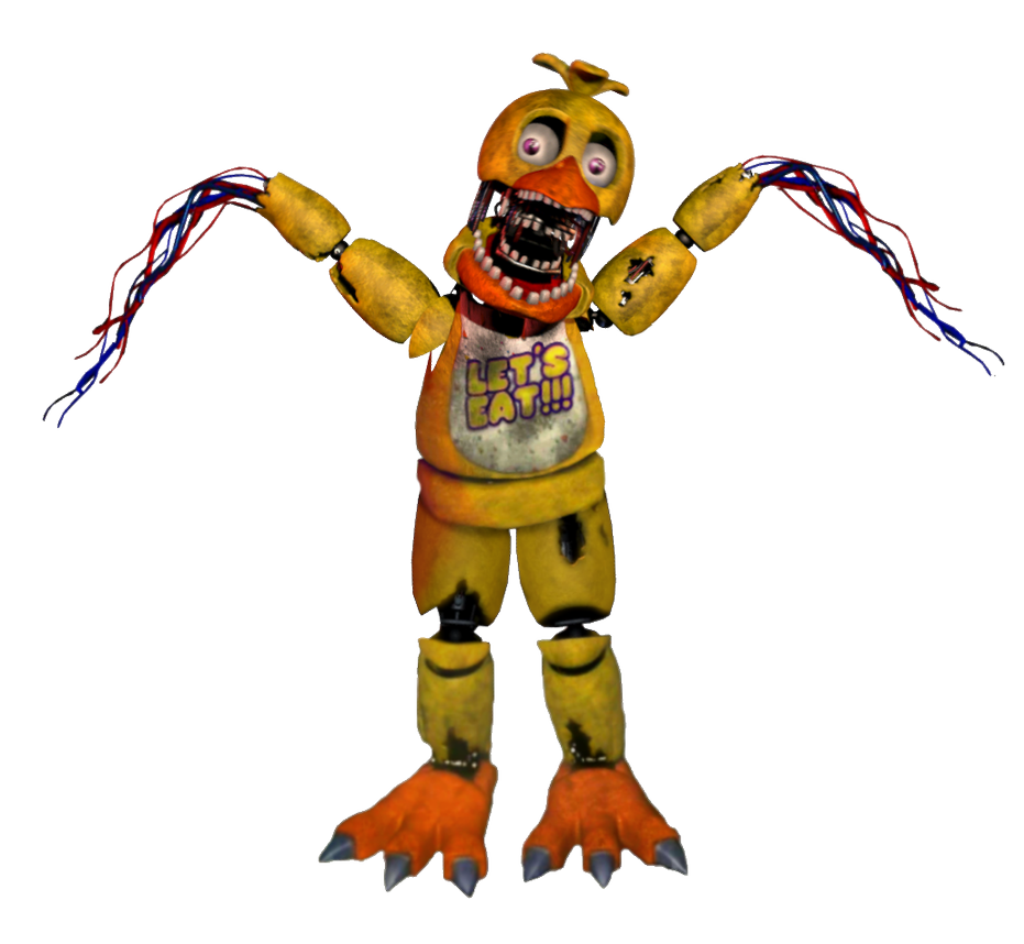 Jolly Wiki - Fnaf Withered Chica Full Body, HD Png Download , Transparent  Png Image - PNGitem