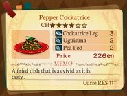 Stratum 4. Pepper Cockatrice