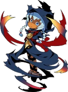 Female Hexer in-game portrait 4 in Etrian Mystery Dungeon