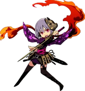 Female Ninja in-game portrait 2 in Etrian Mystery Dungeon