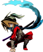 Male Ninja in-game portrait 2 in Etrian Mystery Dungeon