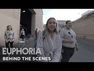 Euphoria - set tour with sydney sweeney - behind the scenes of season 1 - HBO