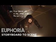 Euphoria - storyboard to scene- episode 1 - HBO
