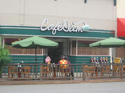 Café Diem on the set of Eureka