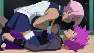 Elena confronting Miller in a hallucination.