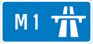 UK M1 sign