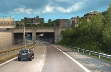 The west entrance of Opera tunnel in Oslo. The tunnel passes underneath the city center.