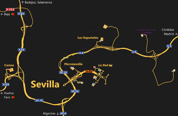 Sevilla map