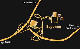 Bayonne map