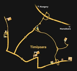 Timișoara map