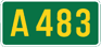 UK A483 sign
