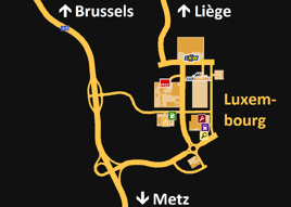 Luxembourg City map