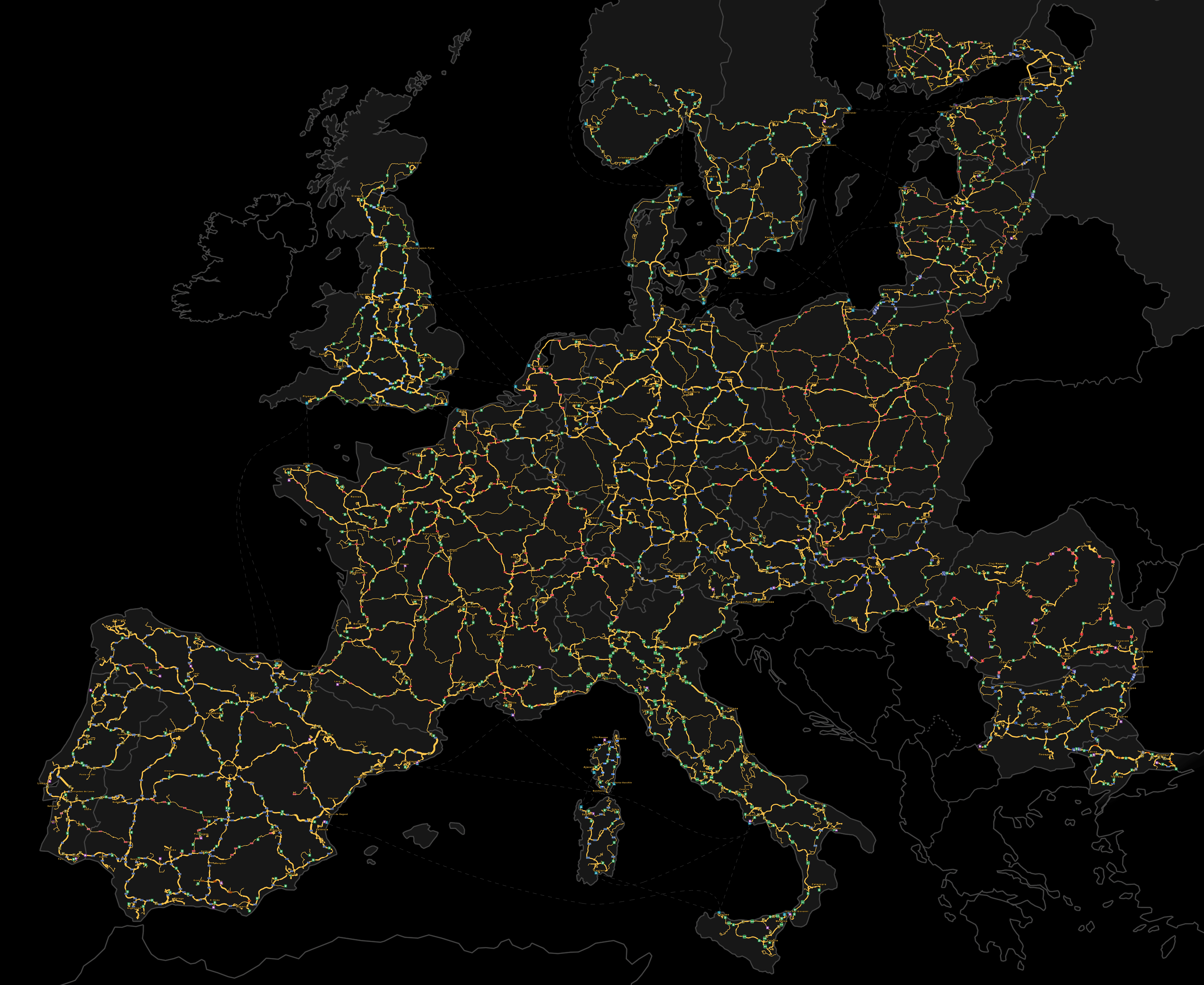 Euro Truck Simulator 2 Map Euro Truck Simulator 2 | Truck Simulator Wiki | Fandom