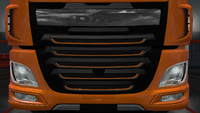Daf xf euro 6 front grille outline