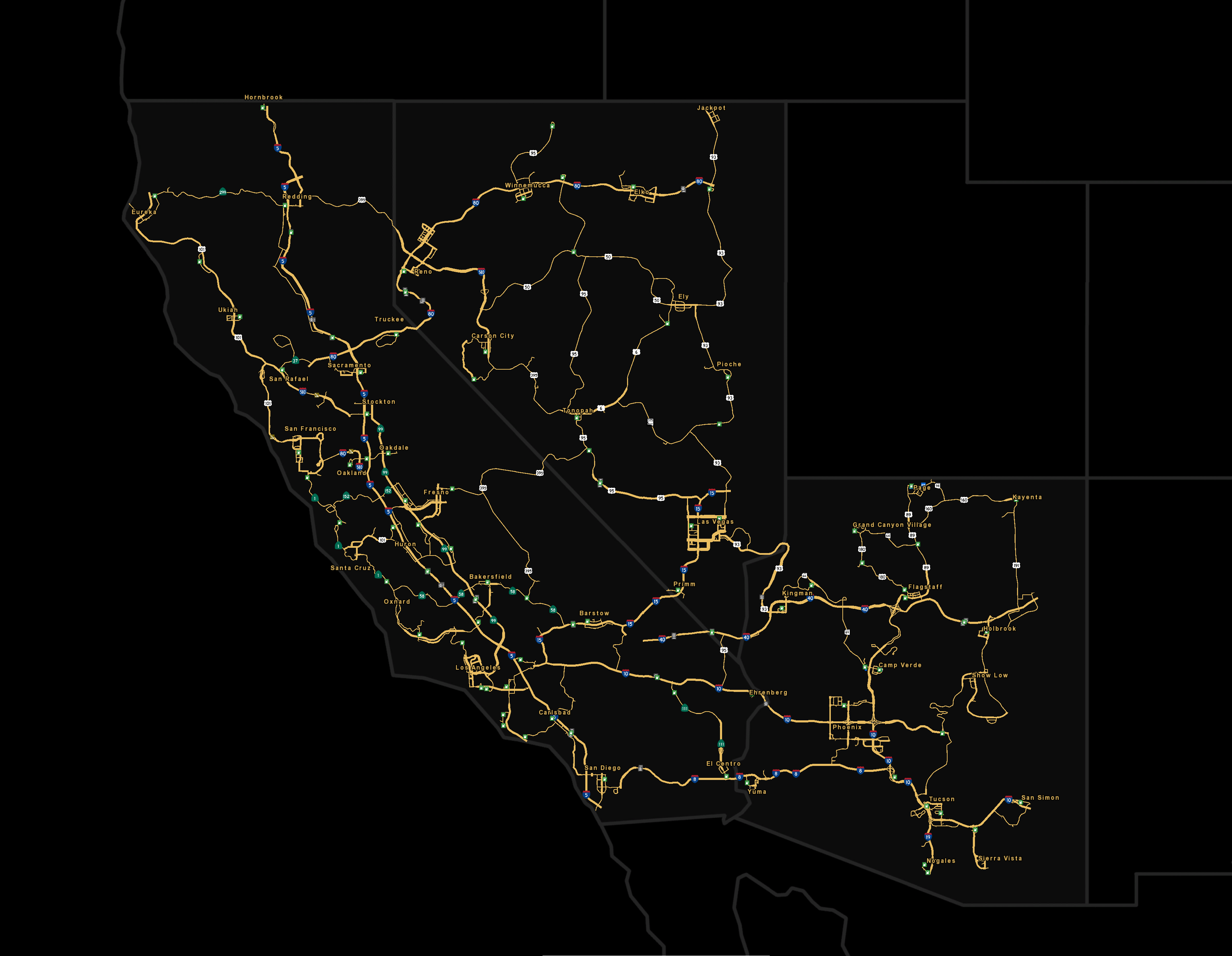 American Truck Simulator Base Map American Truck Simulator | Truck Simulator Wiki | Fandom