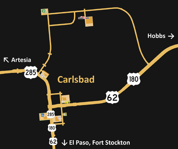 Carlsbad NM map