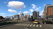 View of downtown Bodø from Moloveien north of the airport