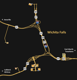 Wichita Falls map
