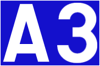 Luxemburg A3 Sign