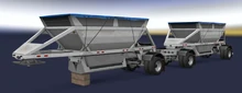 ATS Bottom Dumper Trailer Double
